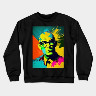 Modern bald man in pop-art style Crewneck Sweatshirt